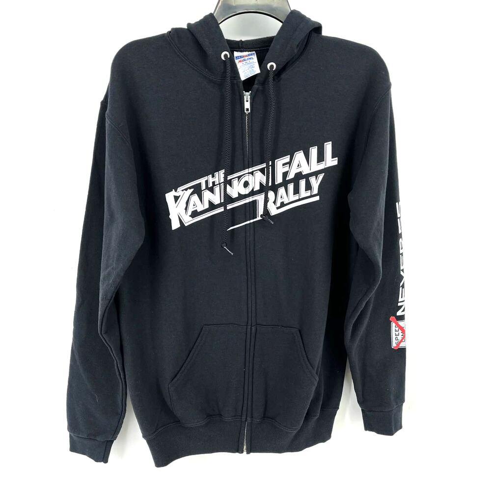 The Kannon Fall Rally Never 55 Productions Full Zip Hoodie Jacket Mens Small